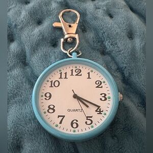 Blue Quartz clip watch .